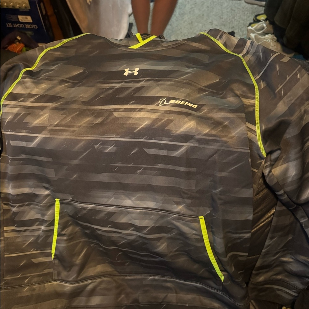 Under Armour Gray and Yellow Performance Jacket